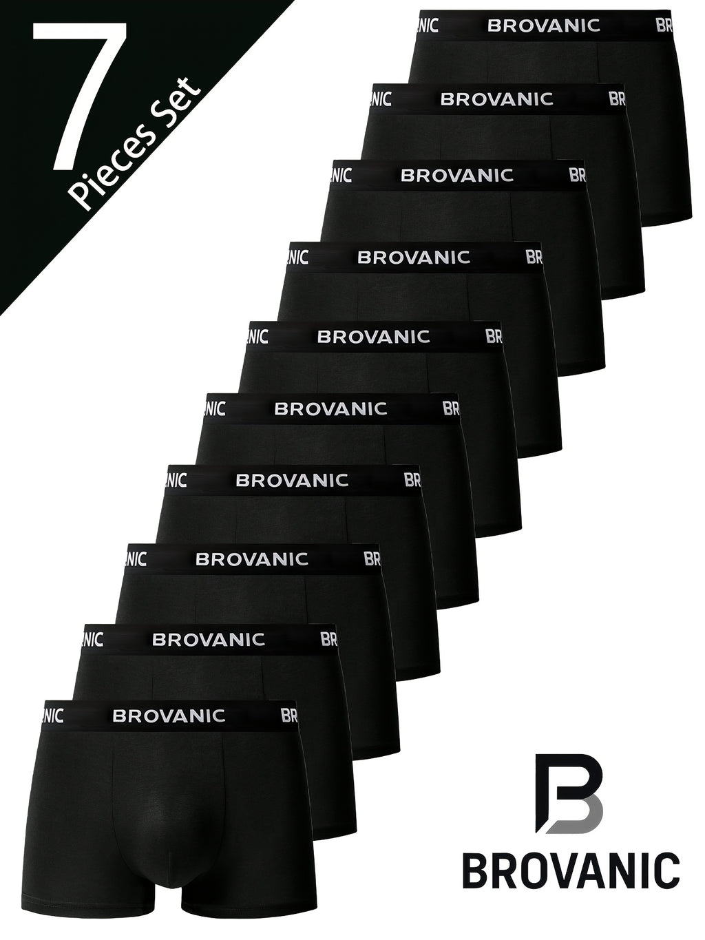 Boxer de sport d'intérieur microfibre homme — lot de 7, uni