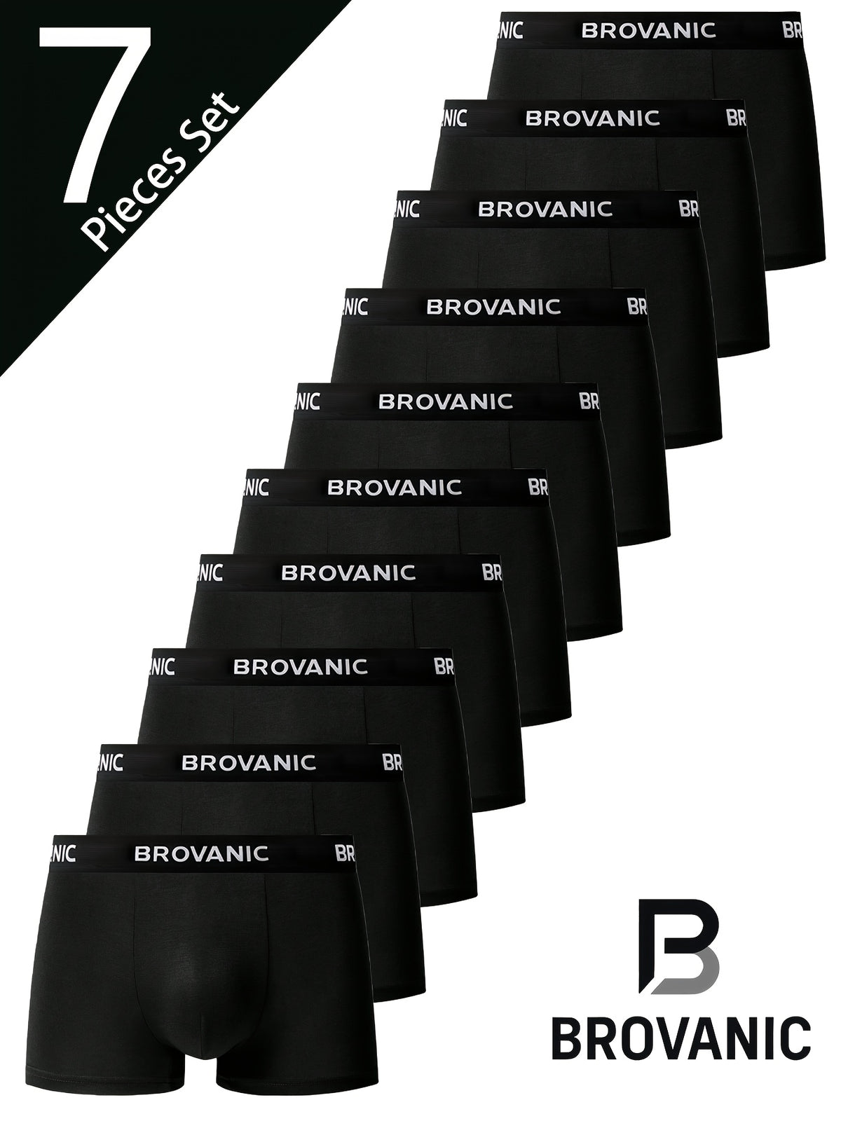 Boxer de sport d'intérieur microfibre homme — lot de 7, uni
