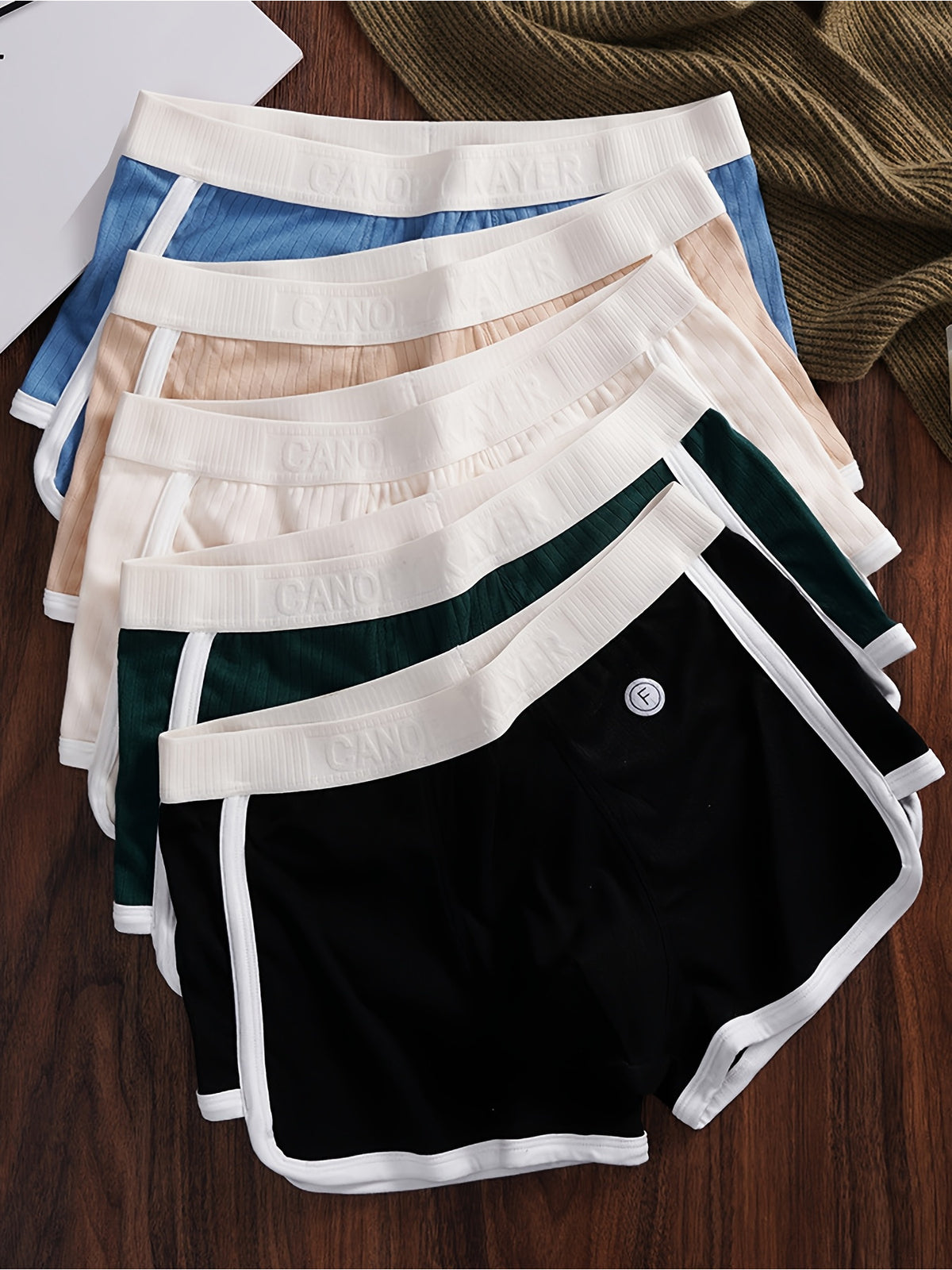 Boxer respirant microfibre homme — lot de 3, rayé
