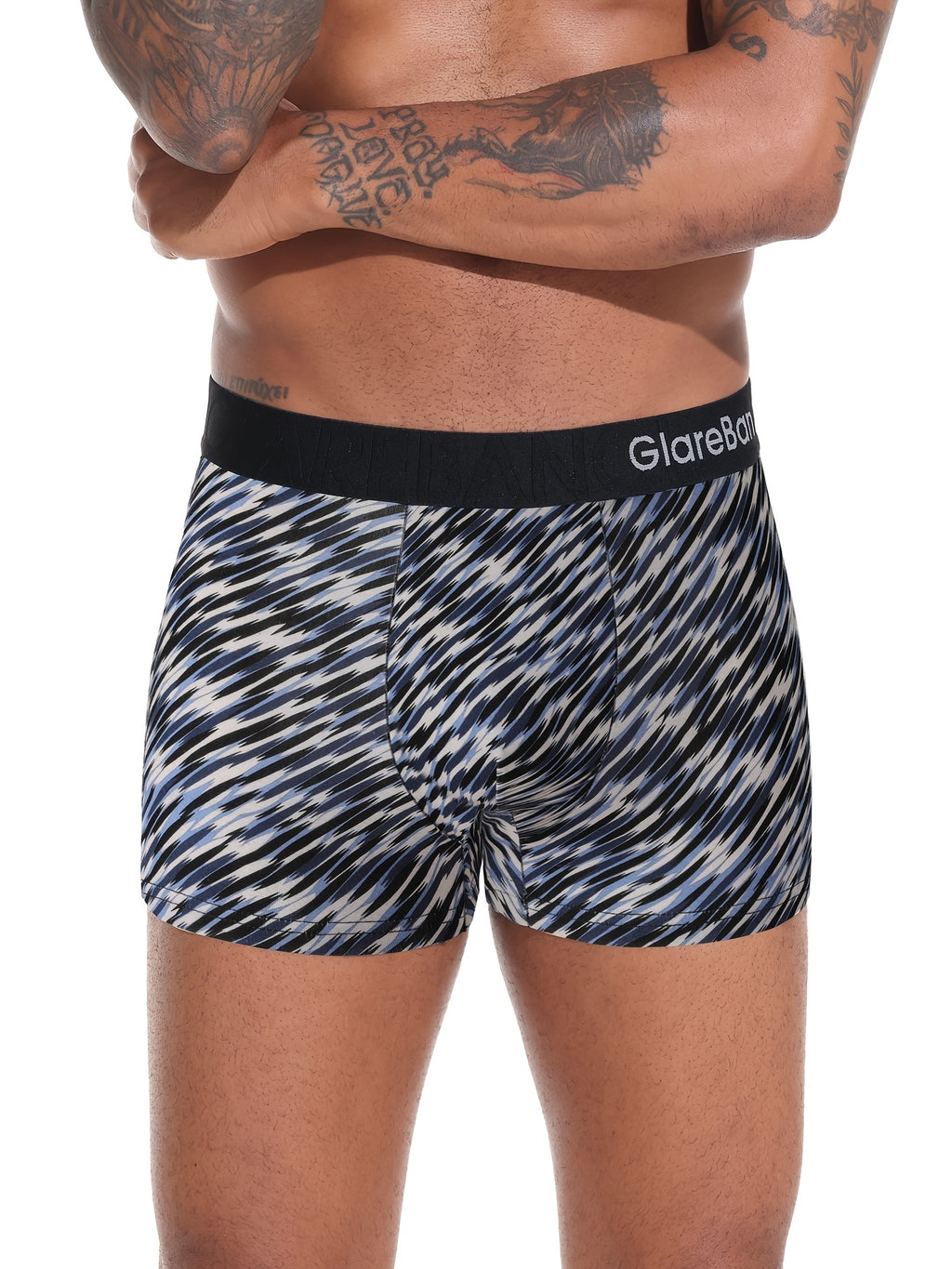 Boxer coton homme — lot de 3, imprimé, assortiment S, du S au XXL