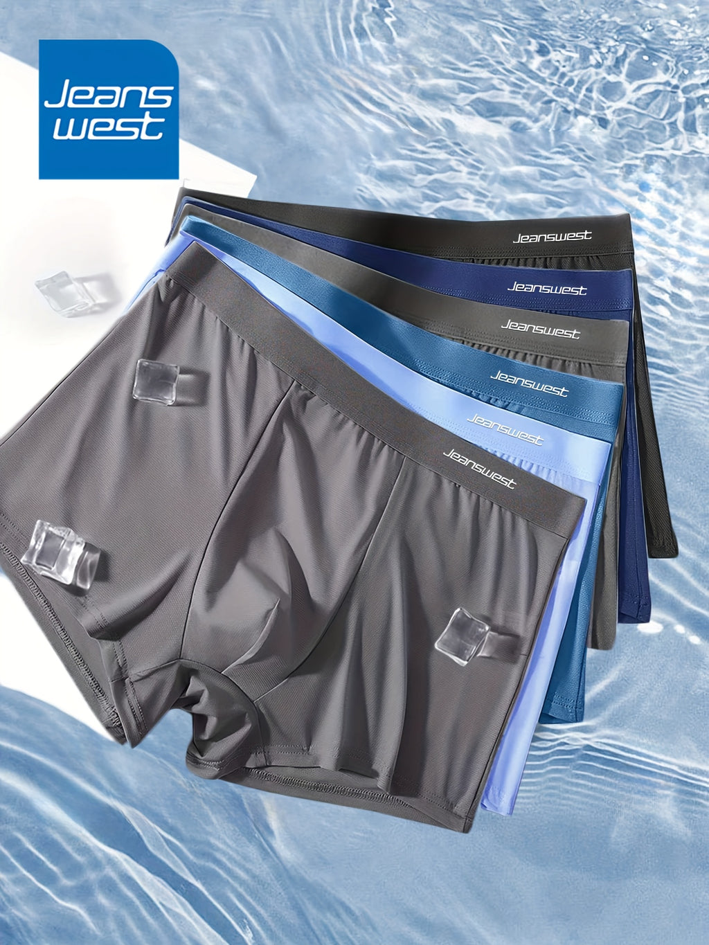Slip microfibre homme — lot de 6, uni