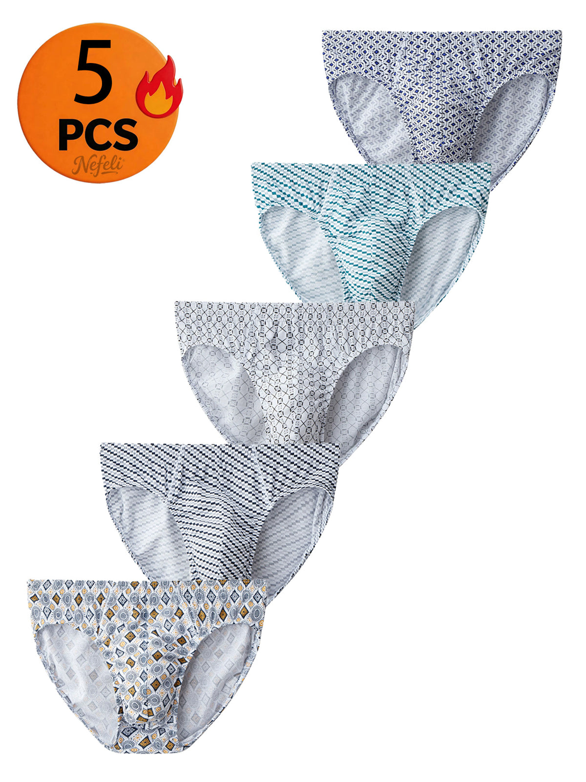 Boxer respirant coton homme — lot de 5, uni, du S au XXL