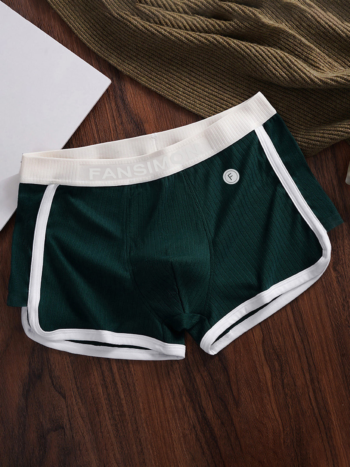 Boxer respirant microfibre homme — lot de 3, rayé