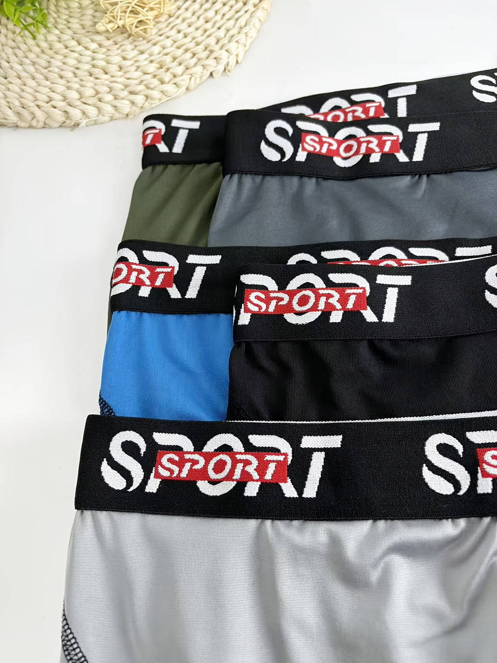 Boxer long grande taille microfibre homme — lot de 6, uni