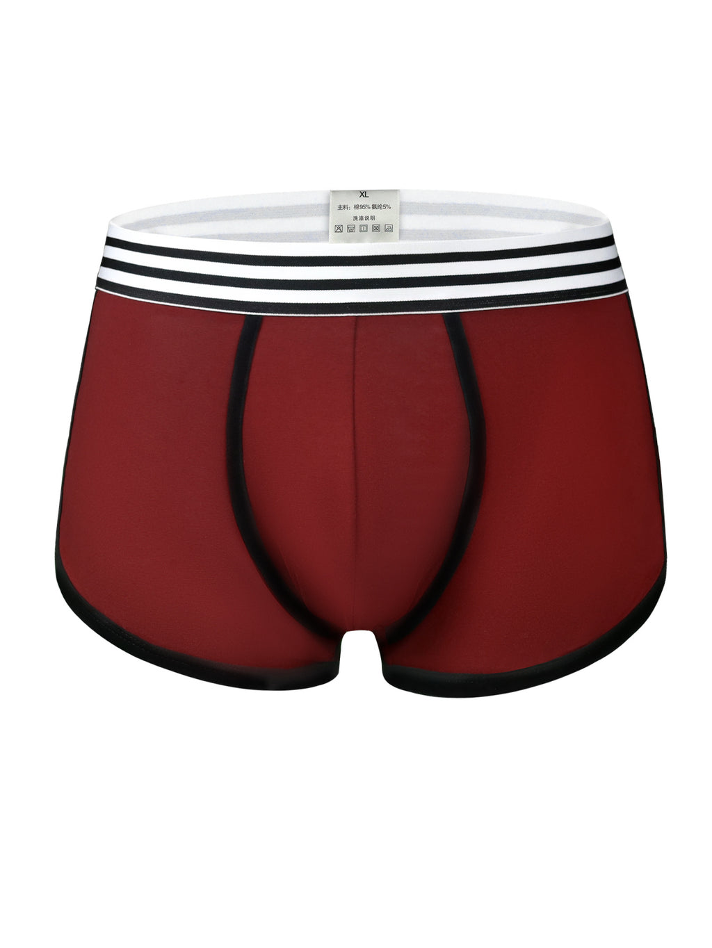 Boxer large de sport coton homme — lot de 5, uni, assortiment S