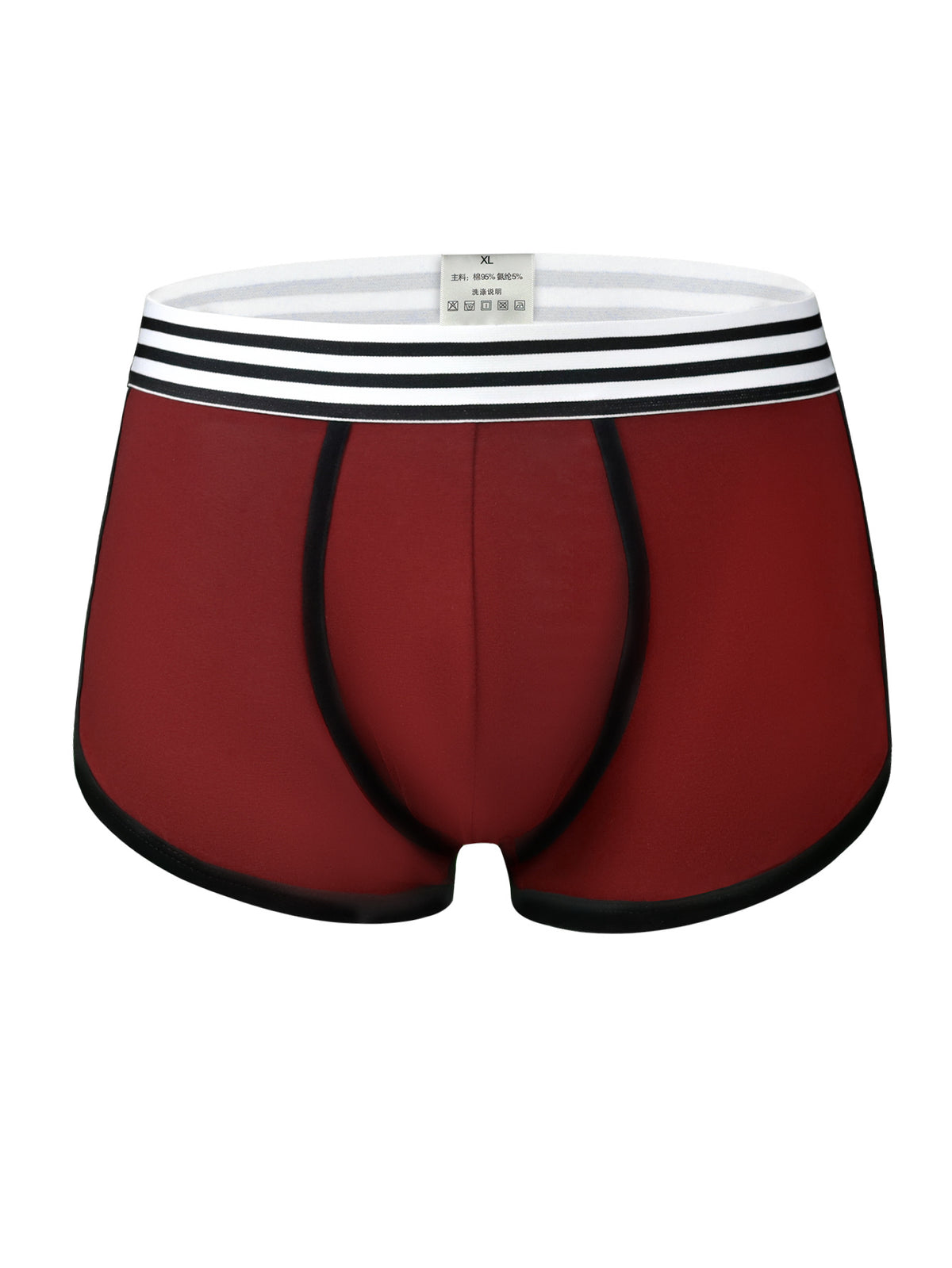 Boxer large de sport coton homme — lot de 5, uni, assortiment S