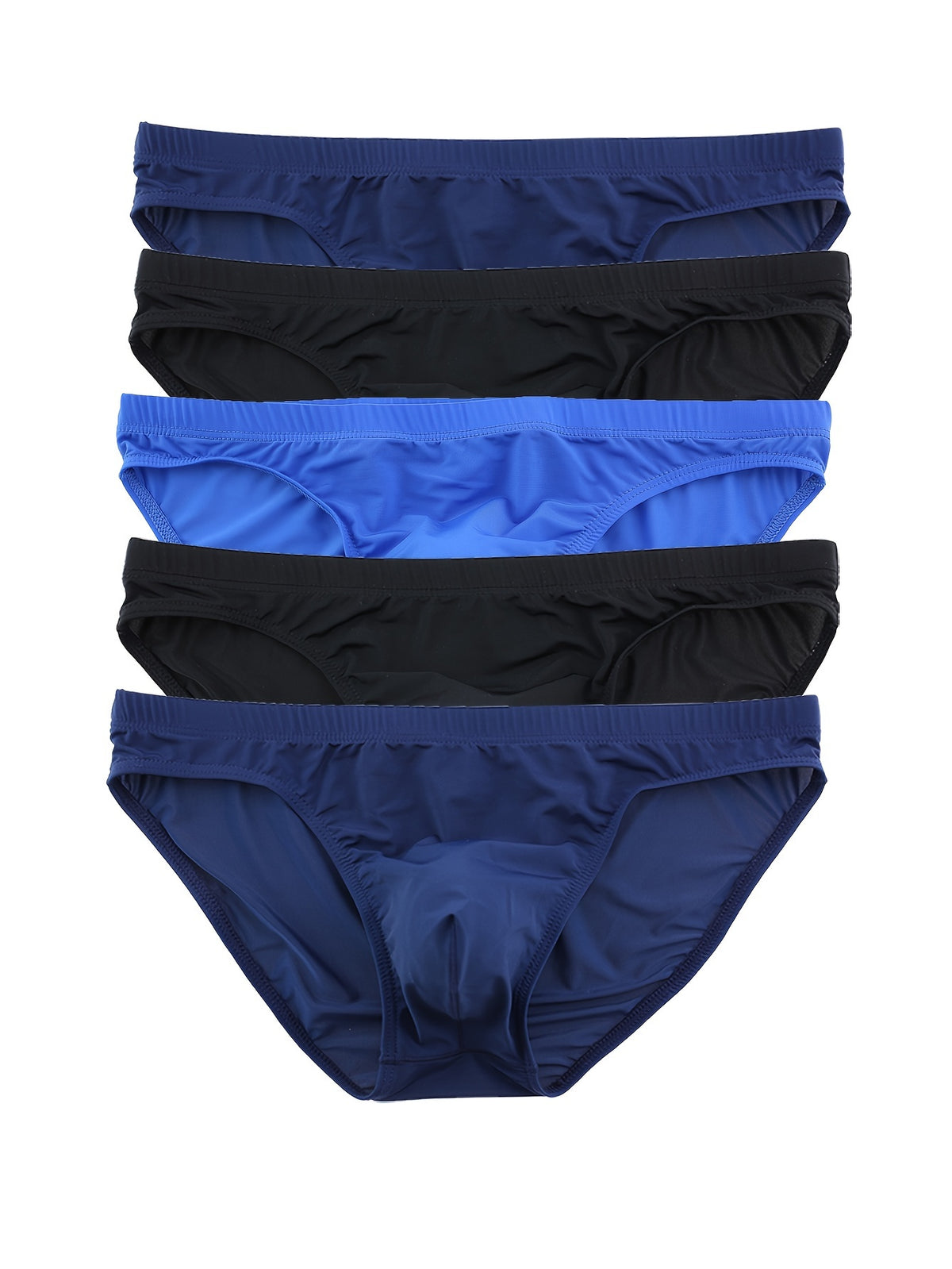 Slip respirant microfibre homme — lot de 5, uni, assortiment C