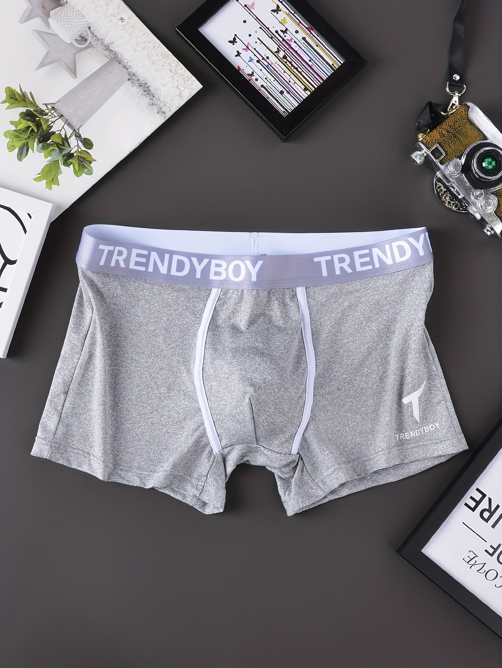 Boxer respirant microfibre homme — lot de 6, géométrique, du S au XL