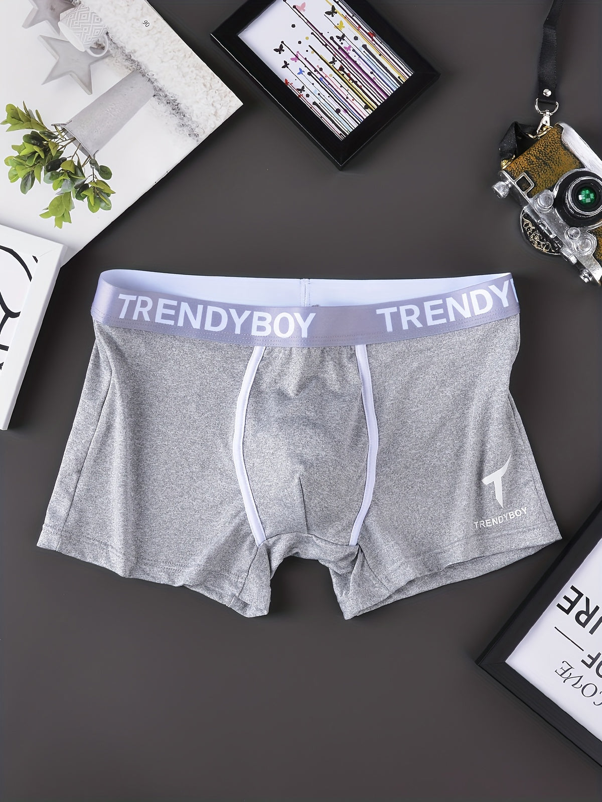 Boxer respirant microfibre homme — lot de 6, géométrique, du S au XL