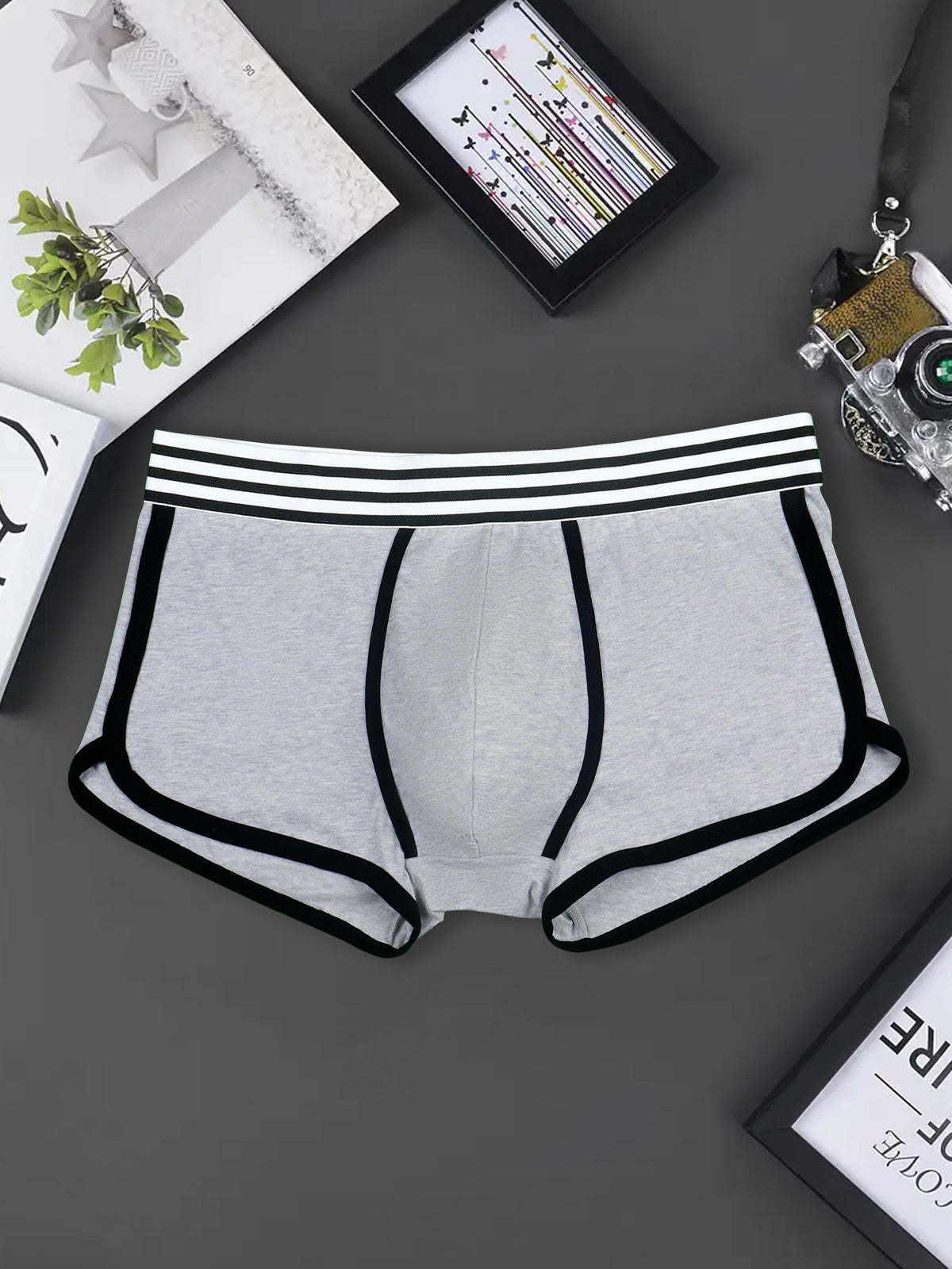 Boxer large respirant coton homme — lot de 3, uni