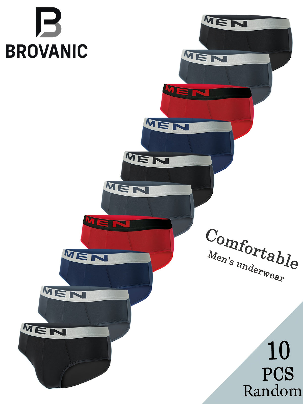 Boxer respirant microfibre homme — lot de 10, variétés assorties, variétés assorties, uni