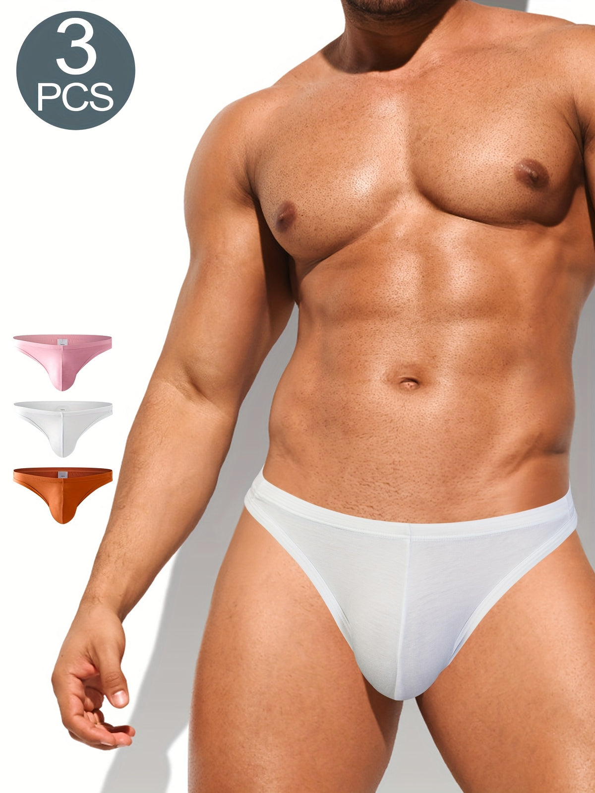 Slip modal homme — lot de 3, uni