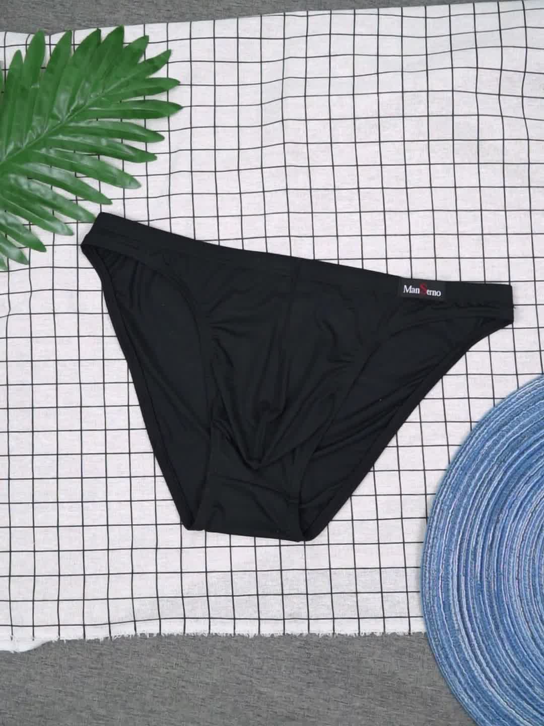 Slip respirant bambou homme — lot de 5, uni, du S au XXL