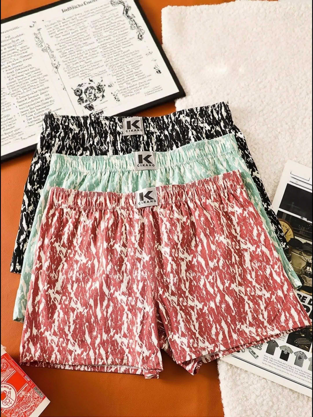 Boxer large coton homme — lot de 3