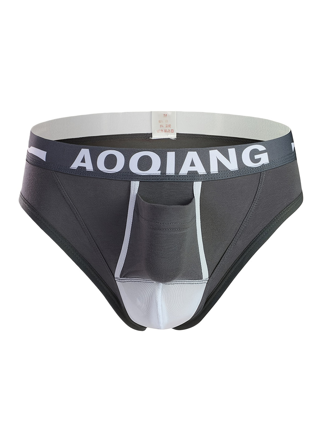 Slip respirant à poche de maintien coton homme — lot de 3, uni