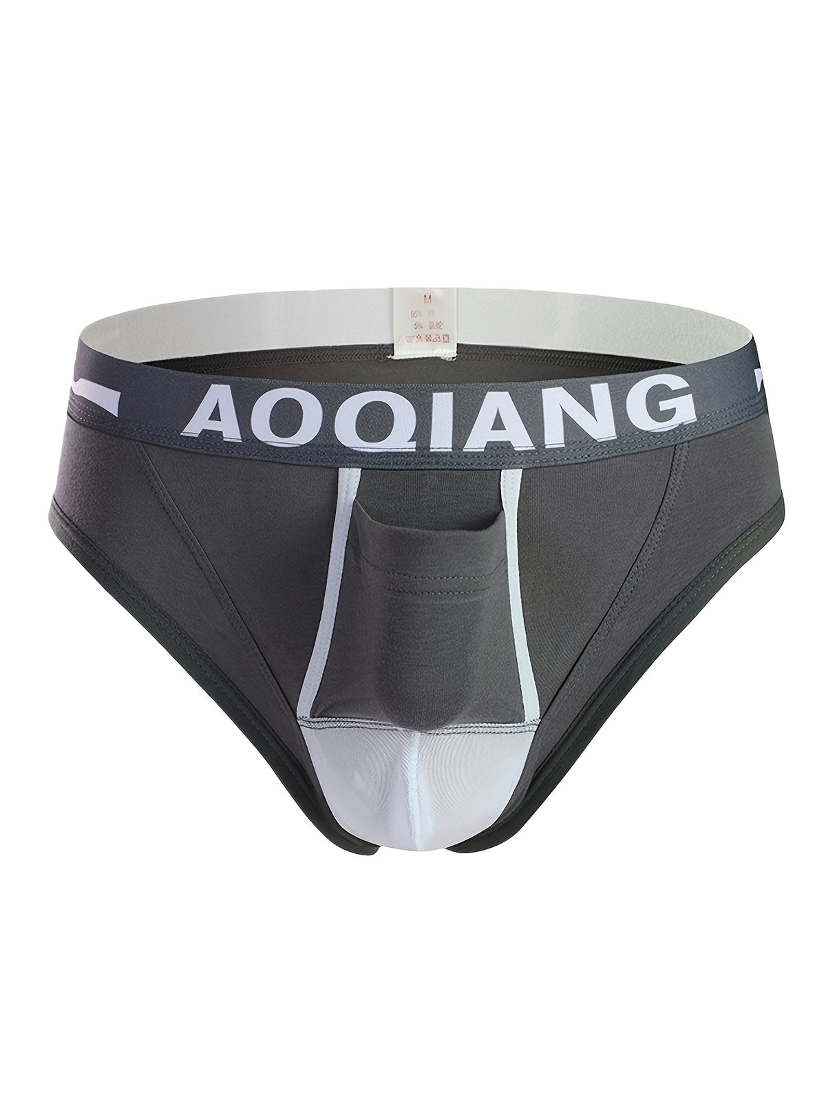 Slip respirant à poche de maintien coton homme — lot de 3, uni