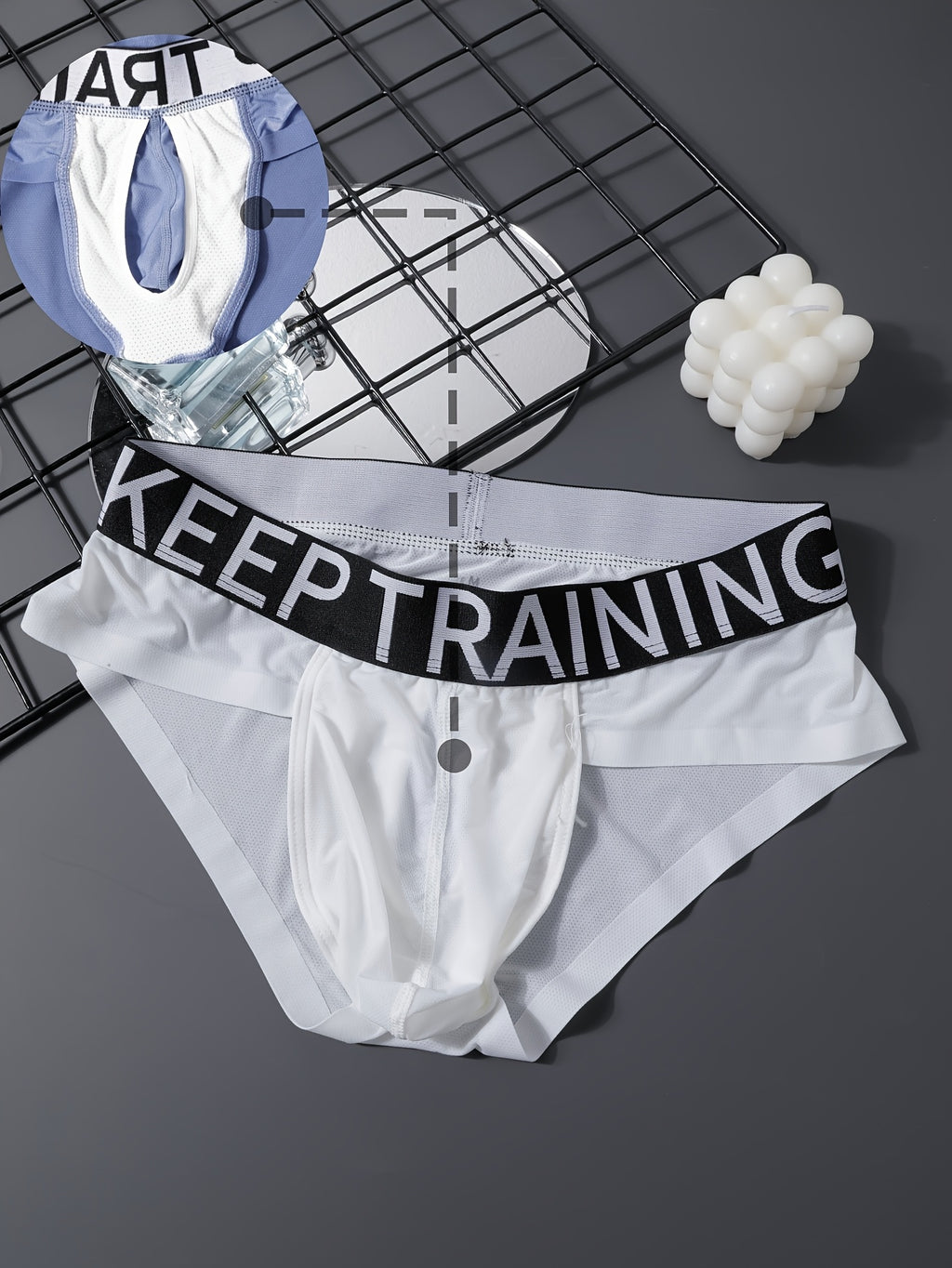 Slip respirant microfibre homme