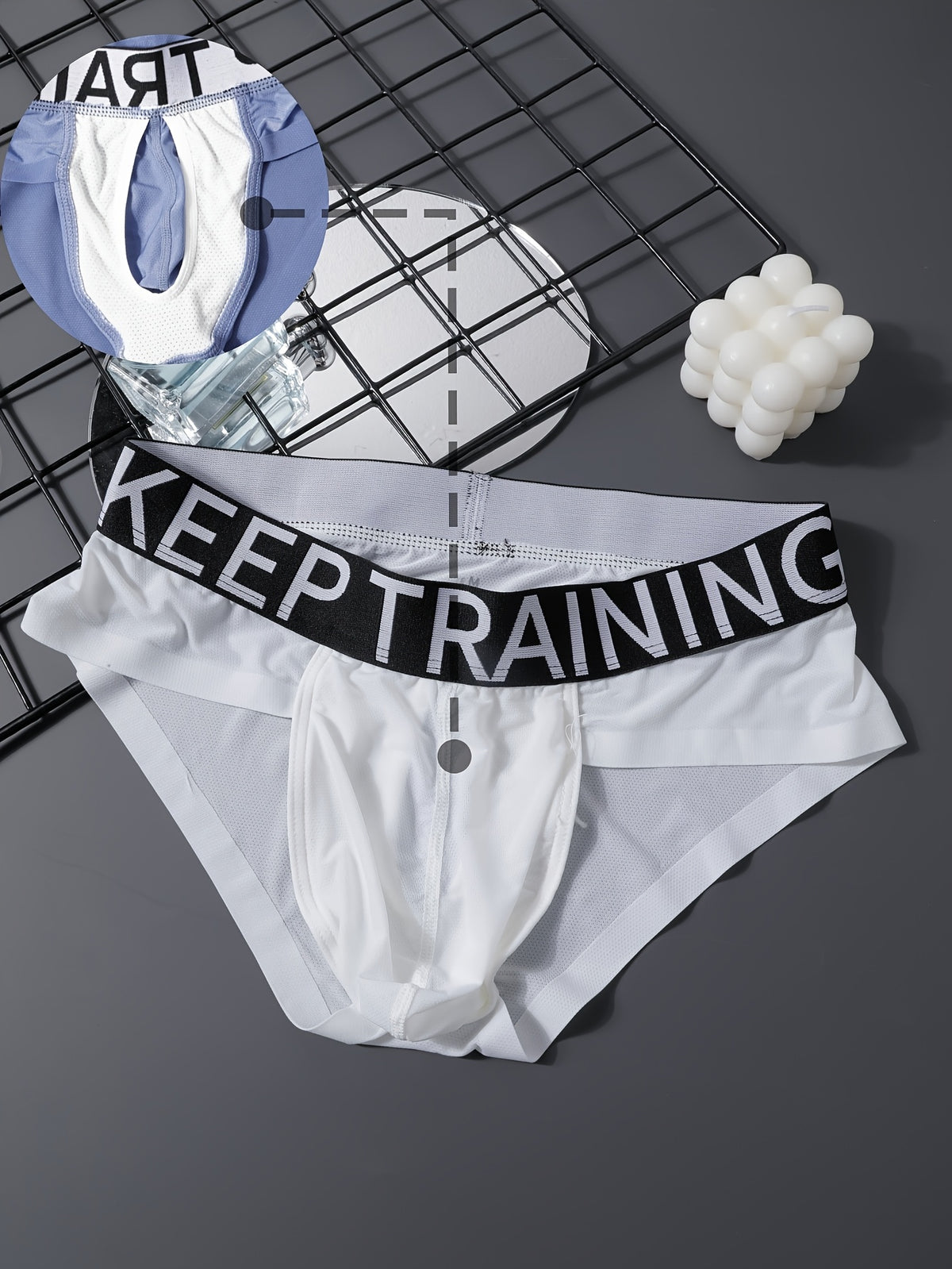 Slip respirant microfibre homme
