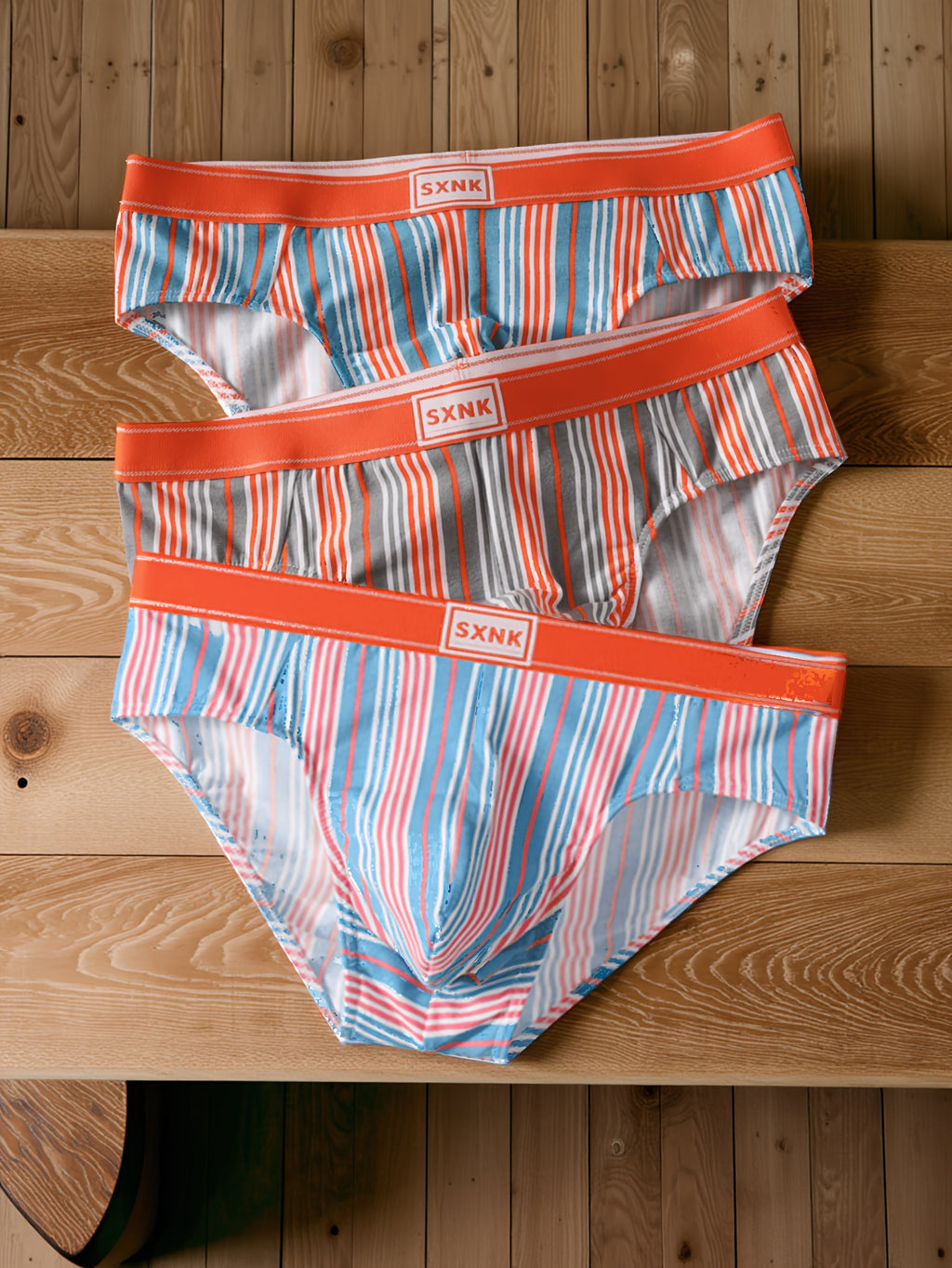 Slip moulant de sport coton homme — lot de 2, bleu clair + gris