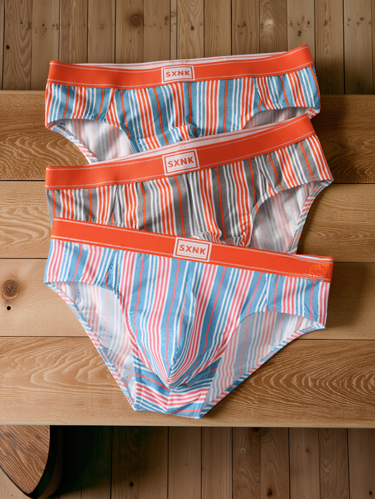 Slip moulant de sport coton homme — lot de 2, bleu clair + gris