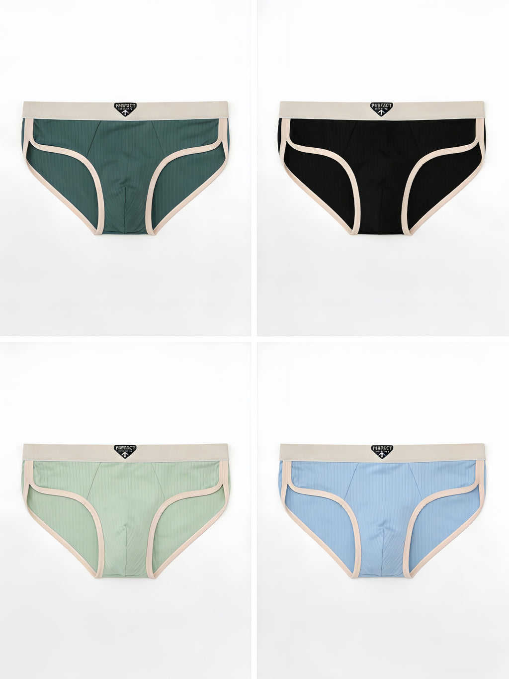 Boxer grande taille de sport microfibre homme — lot de 4, uni