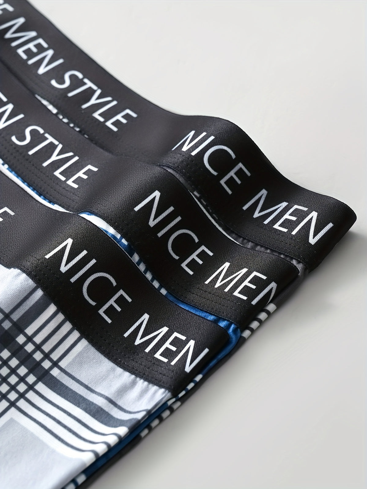 Boxer de sport respirant microfibre homme — lot de 4, rayé