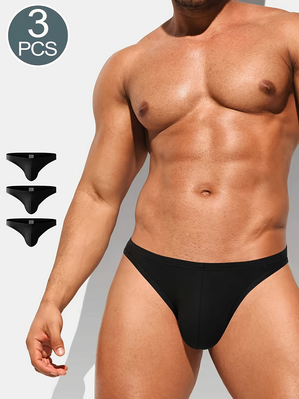 Slip modal homme — lot de 3, uni
