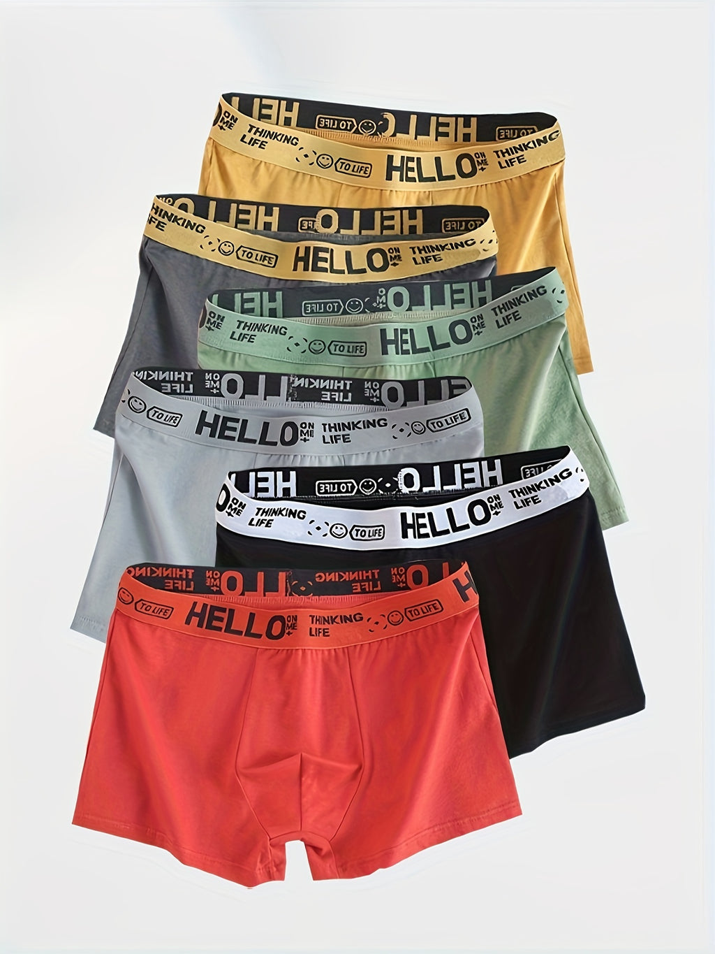 Boxer de sport coton homme — lot de 6, imprimé