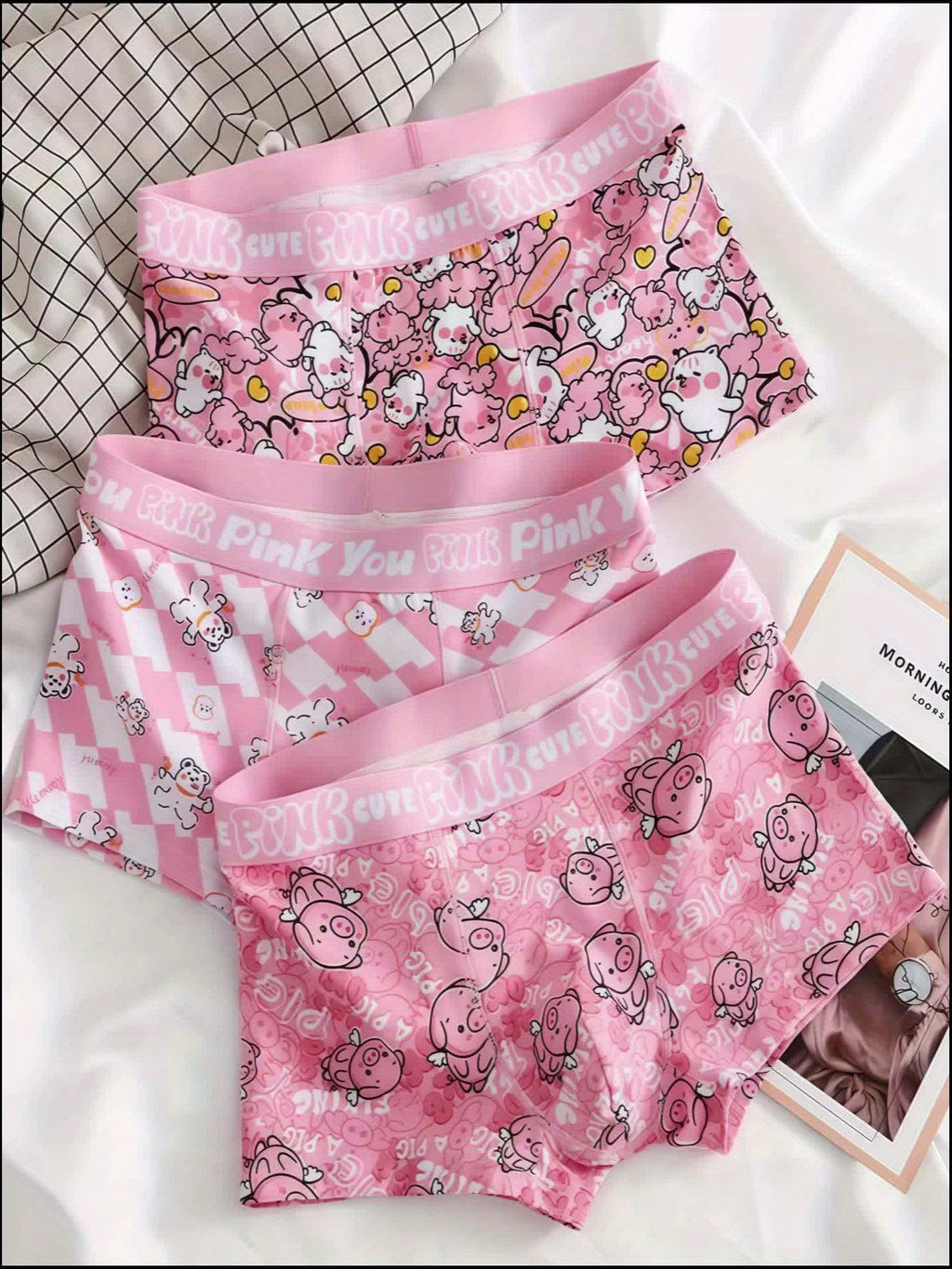 Boxer coton homme — lot de 3, assortiment S (modèle 2)