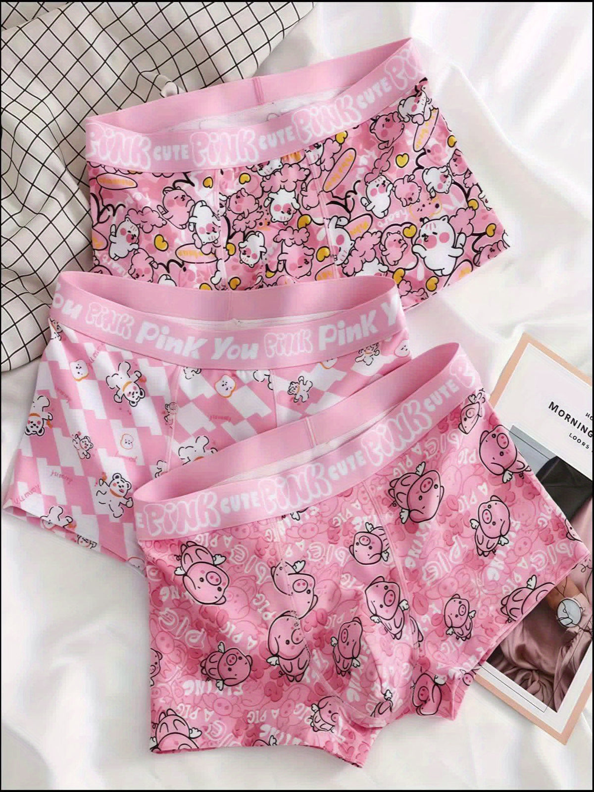 Boxer coton homme — lot de 3, assortiment S (modèle 2)