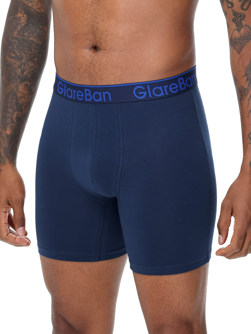 Boxer long coton homme — lot de 10, uni
