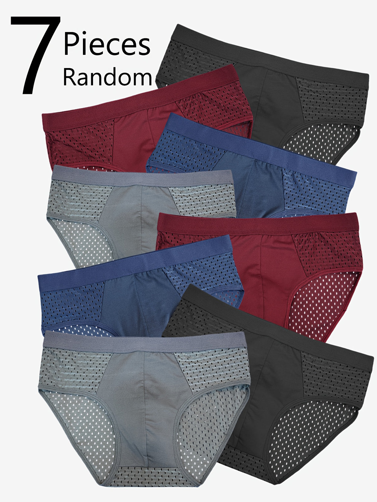 Slip microfibre homme — lot de 7, lavable en machine, 5 % d'élasthanne