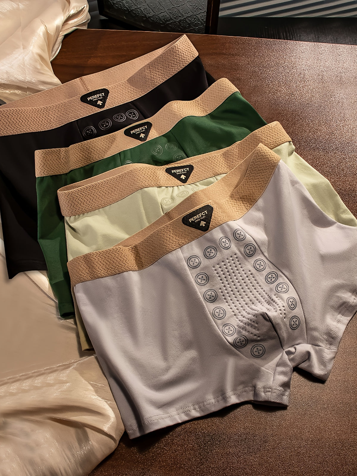 Boxer respirant coton homme — lot de 5, uni, du XS au L