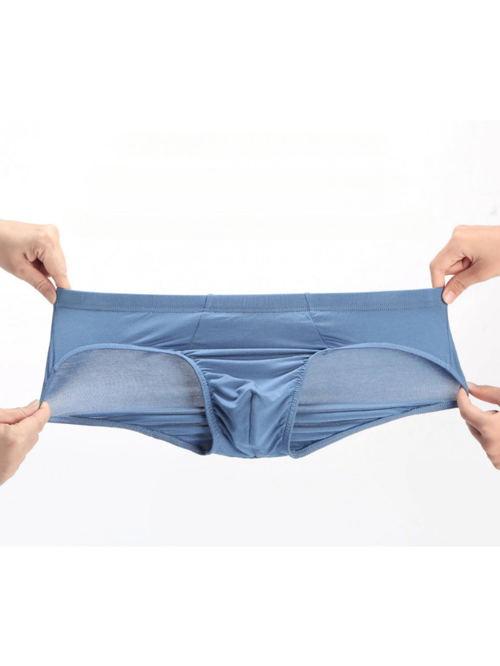 Slip grande taille respirant coton homme — lot de 5, uni