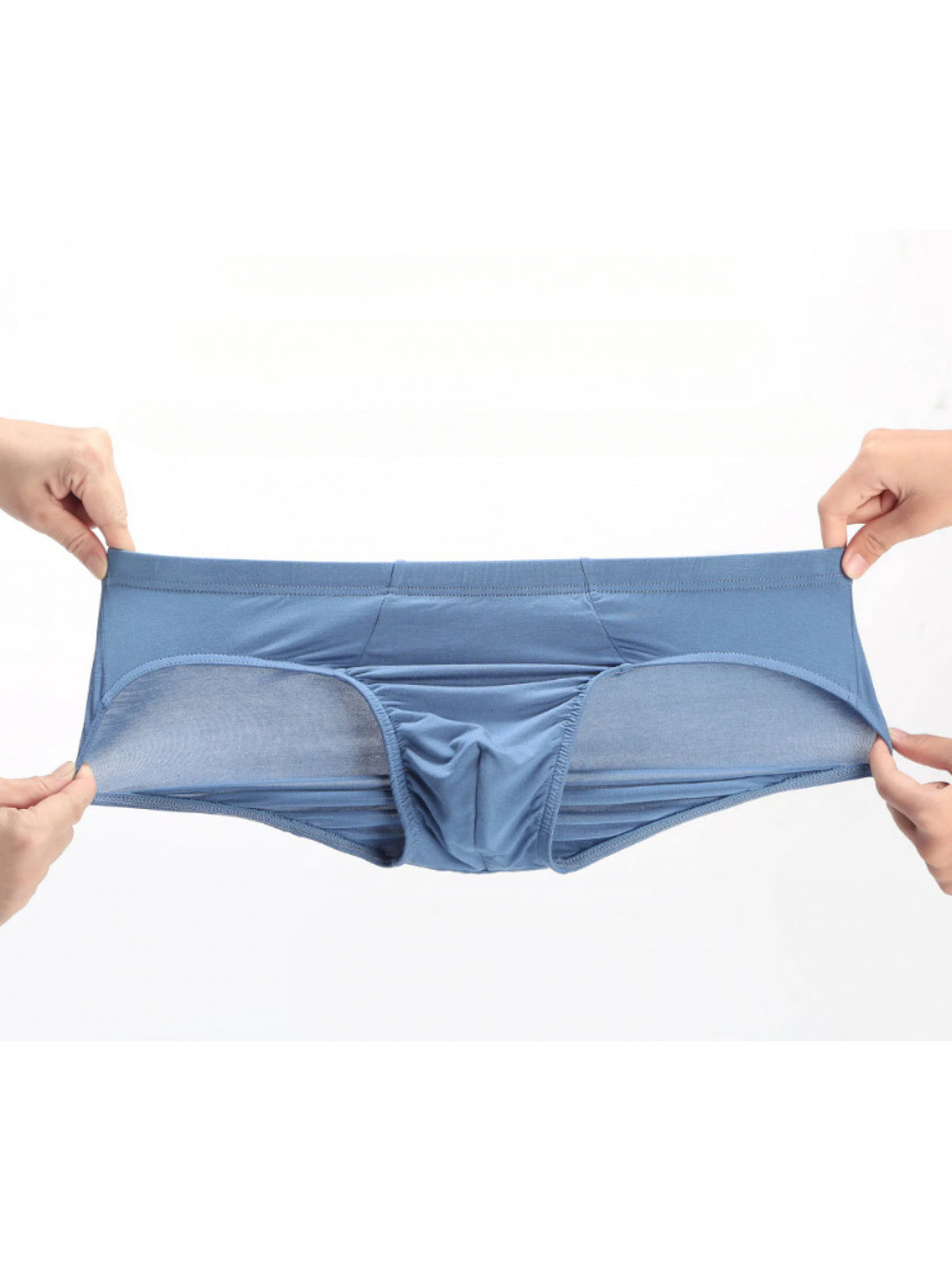 Slip grande taille respirant coton homme — lot de 5, uni