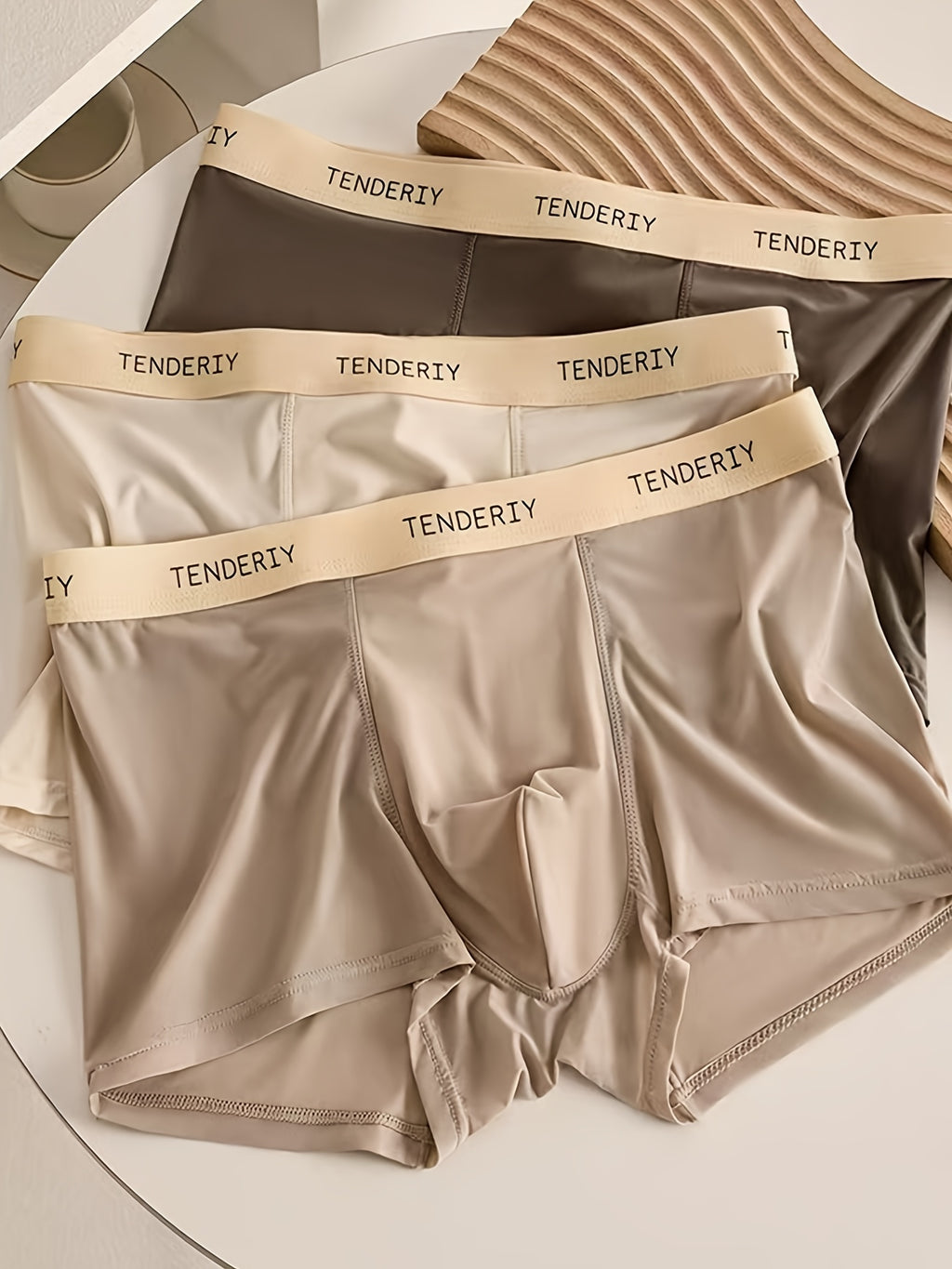 Boxer respirant microfibre homme — lot de 5, uni, assortiment A