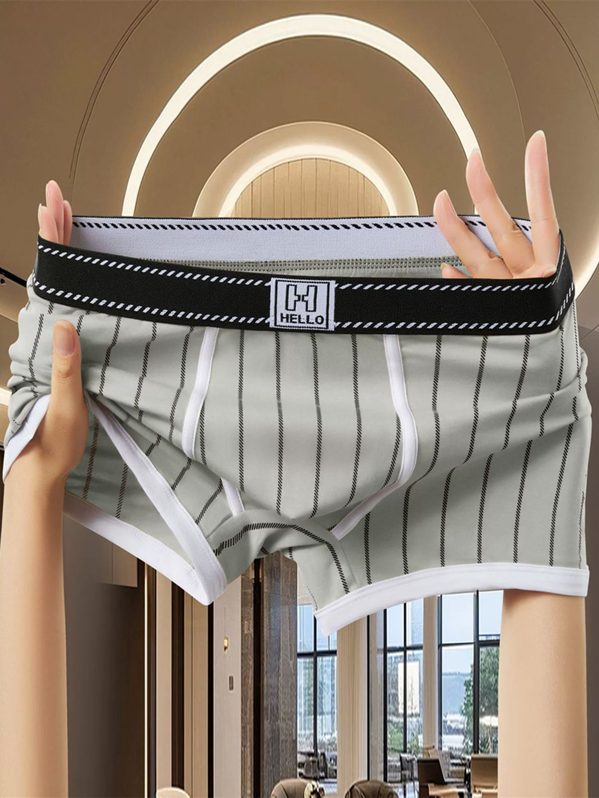 Boxer respirant coton homme — lot de 5, uni, du S au XL