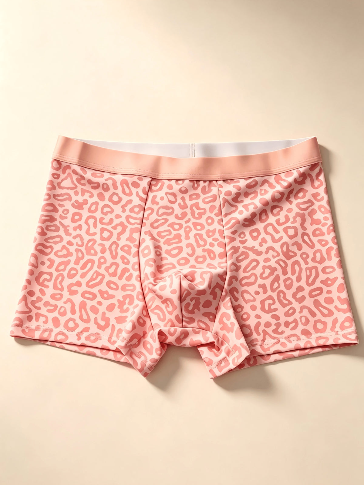 Boxer de sport respirant microfibre homme, couleur rose rouge