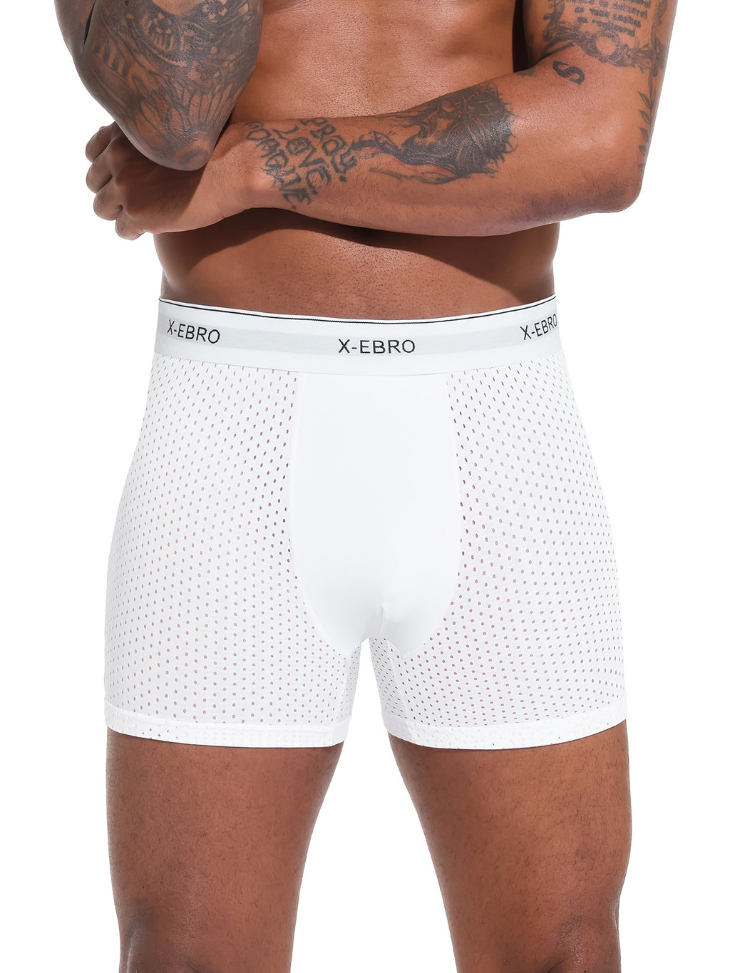 Boxer microfibre homme — lot de 5, uni, du S au XXL (modèle 2)