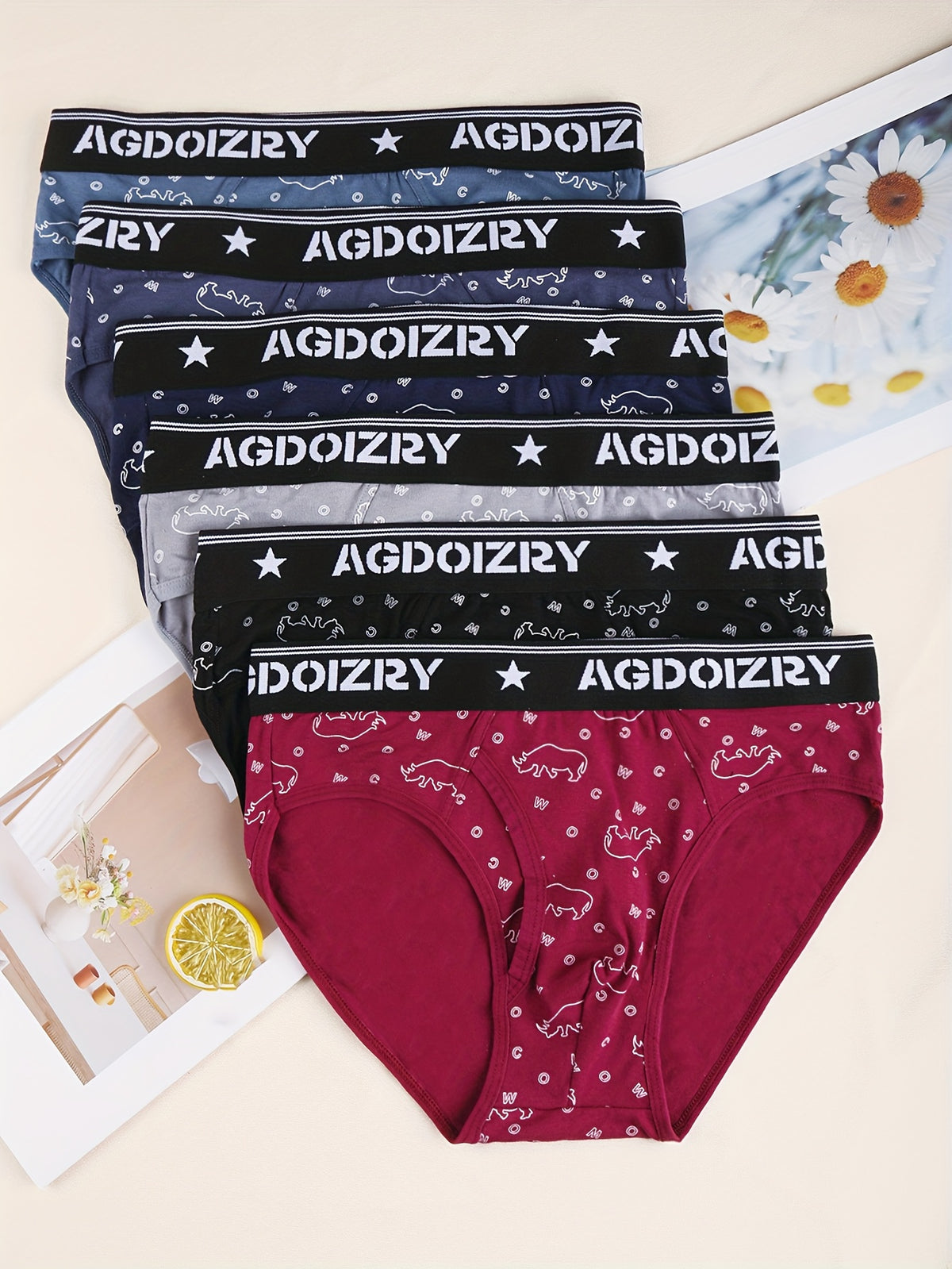 Slip coton homme — lot de 6, multicolore a