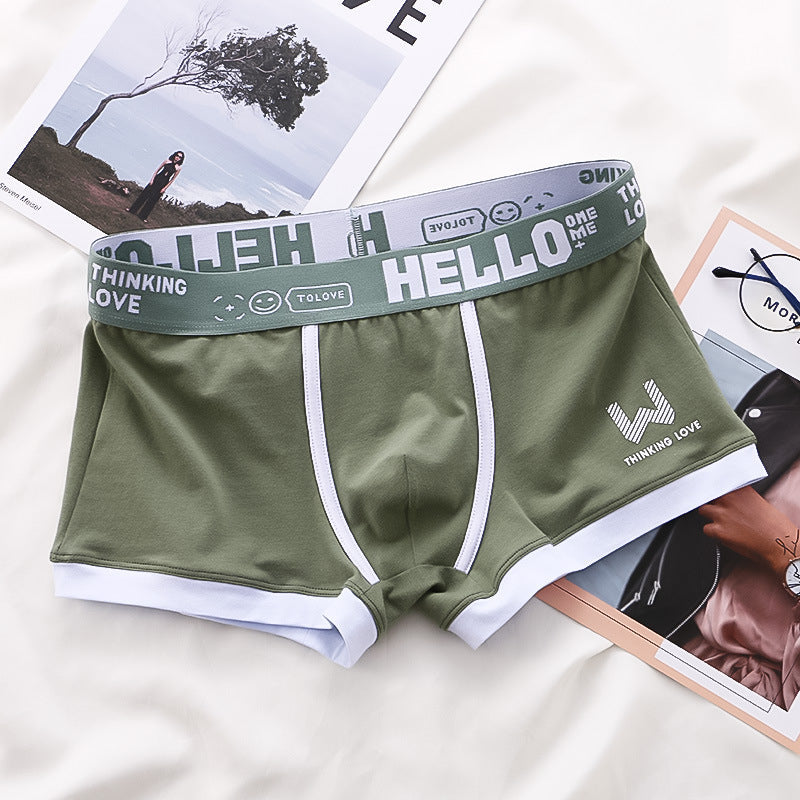 Boxer homme — lot de 10, assorti noir et vert