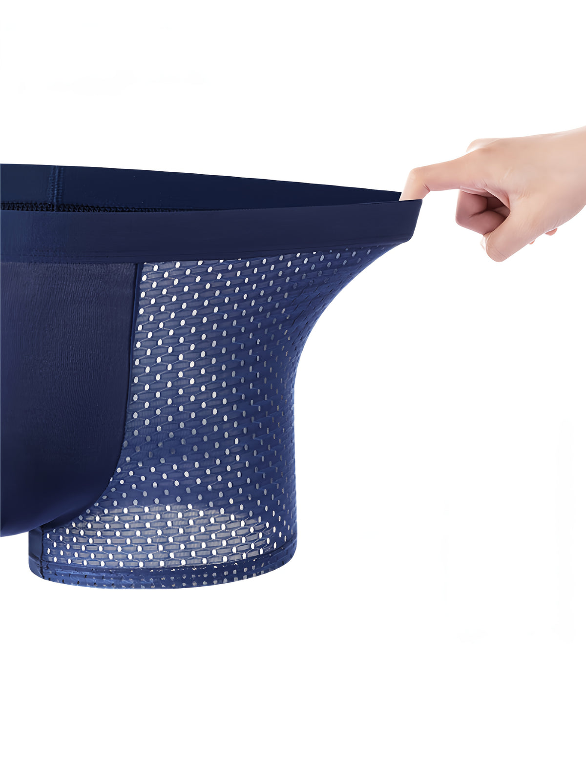 Boxer large respirant microfibre homme — lot de 6, uni