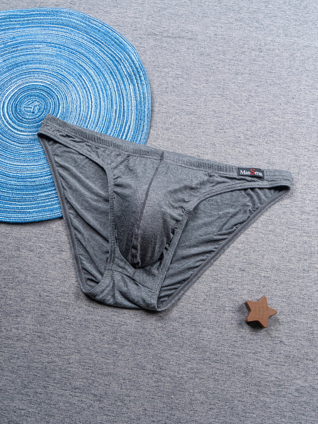 Slip moulant respirant modal homme — lot de 8, uni