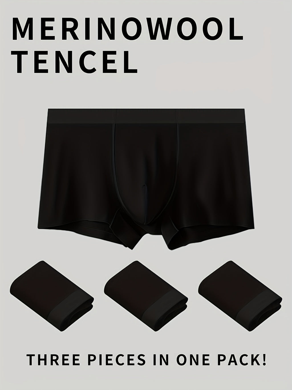 Boxer sans couture de sport homme — lot de 3