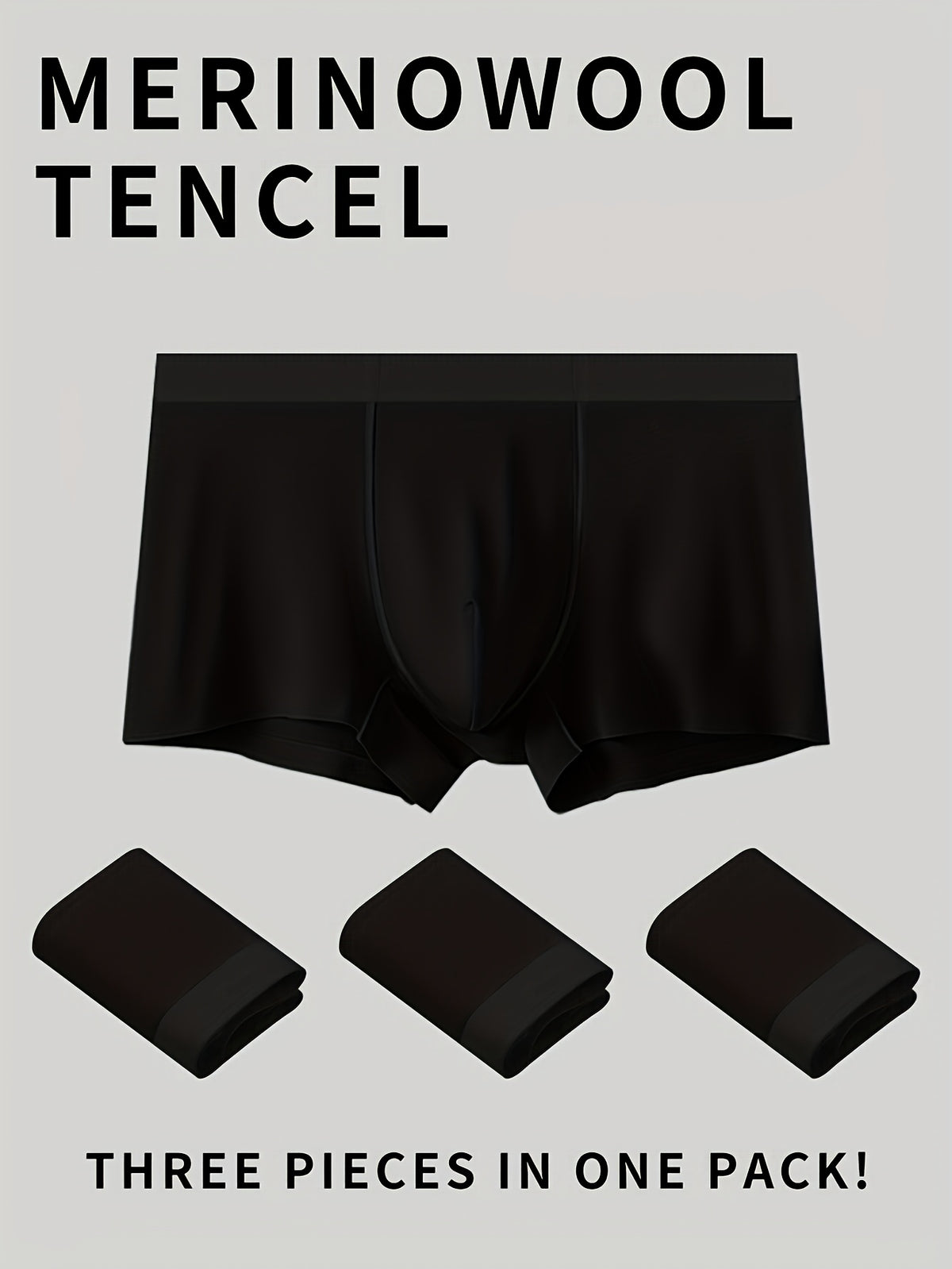Boxer sans couture de sport homme — lot de 3