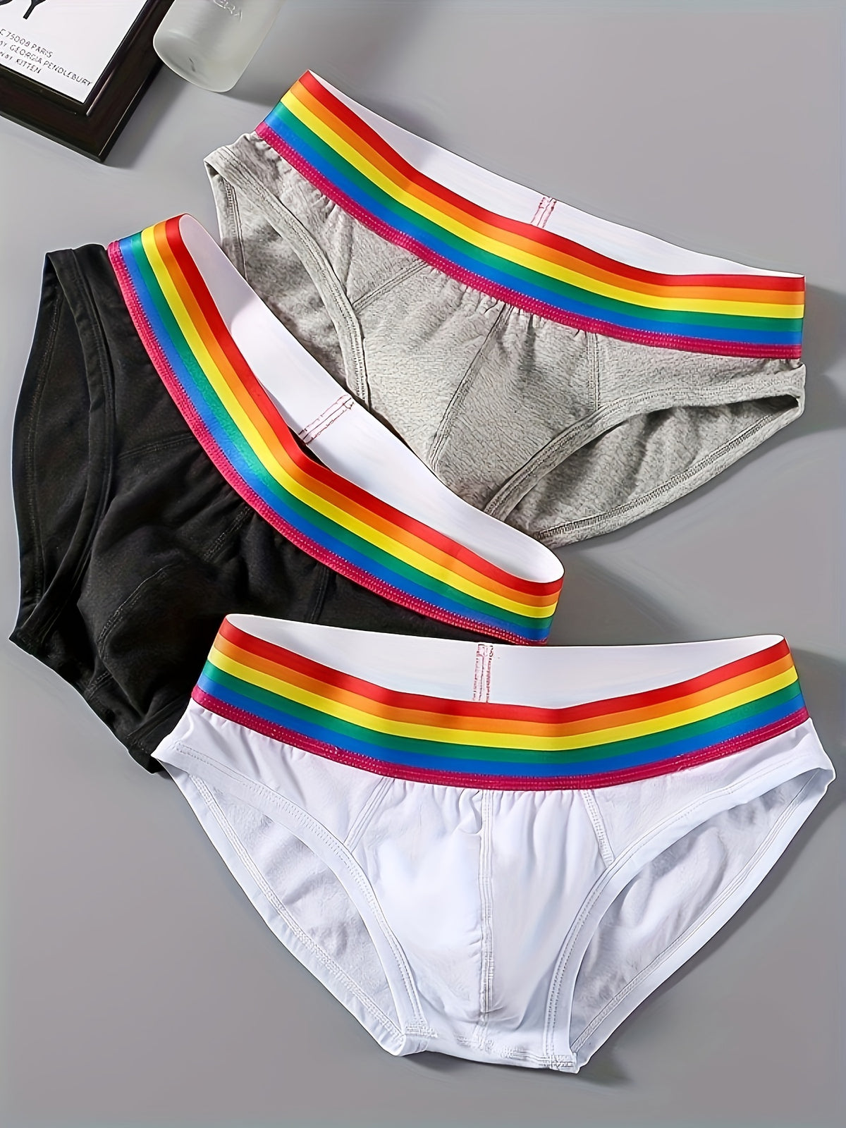 Slip de sport respirant coton homme — lot de 3, uni, assortiment A