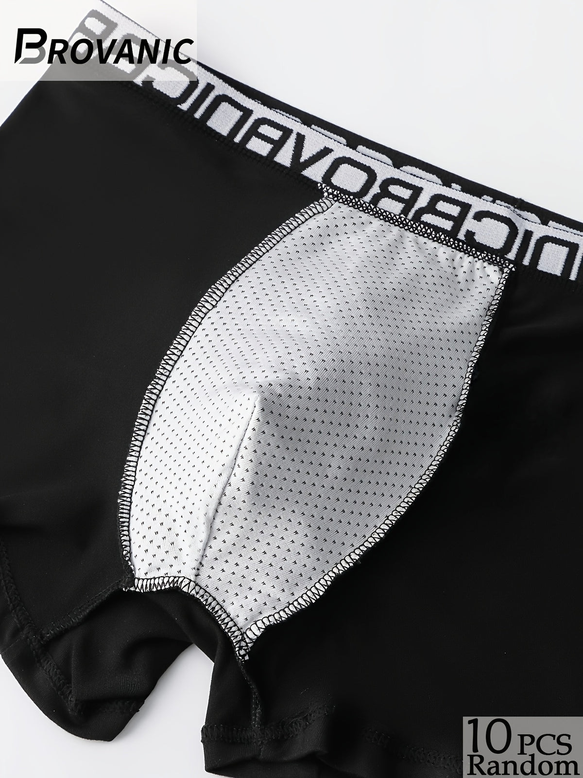Boxer sans couture large microfibre homme — lot de 10, uni