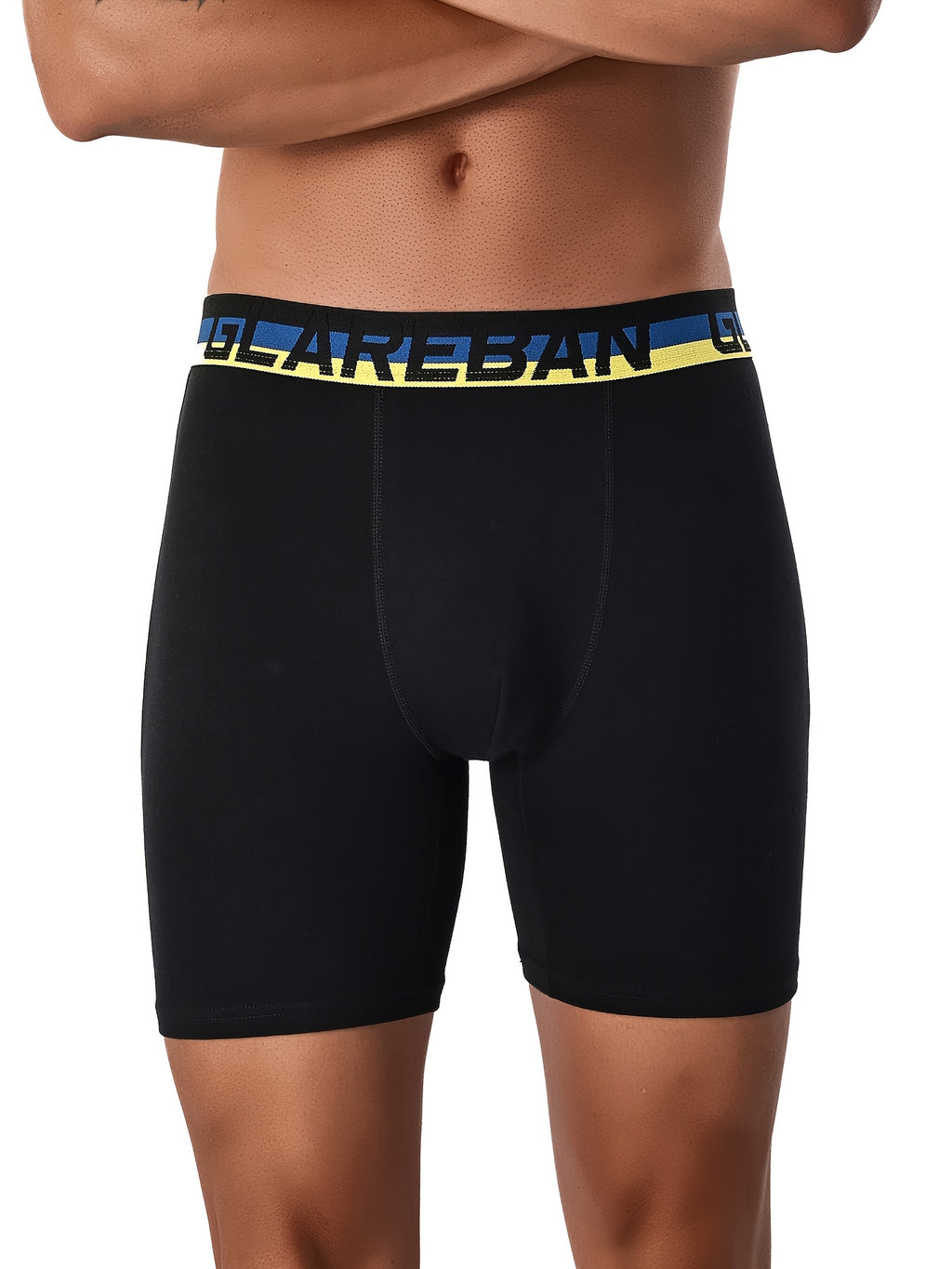 Slip long coton homme — lot de 4, uni
