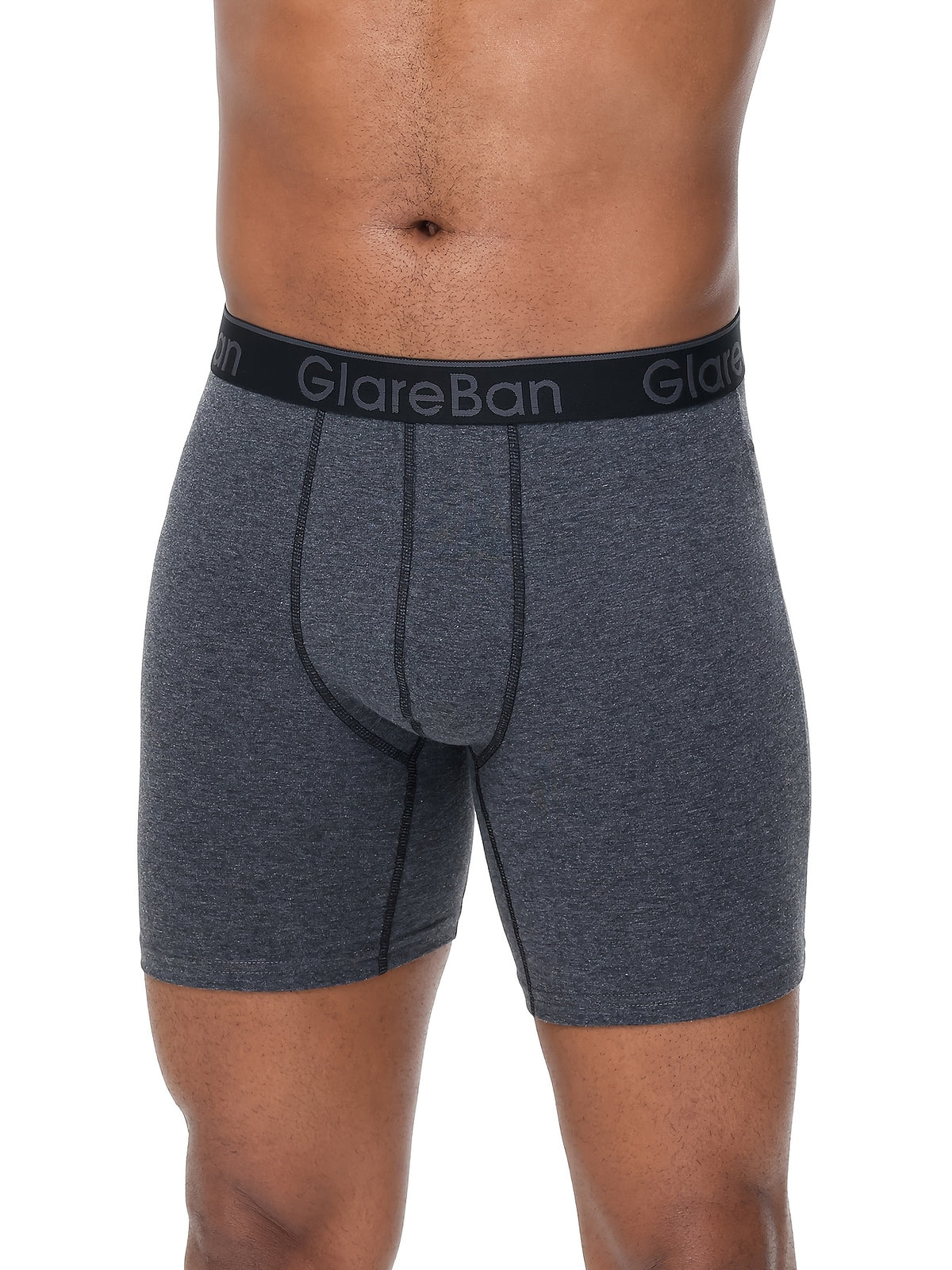 Boxer long coton homme — lot de 10, uni