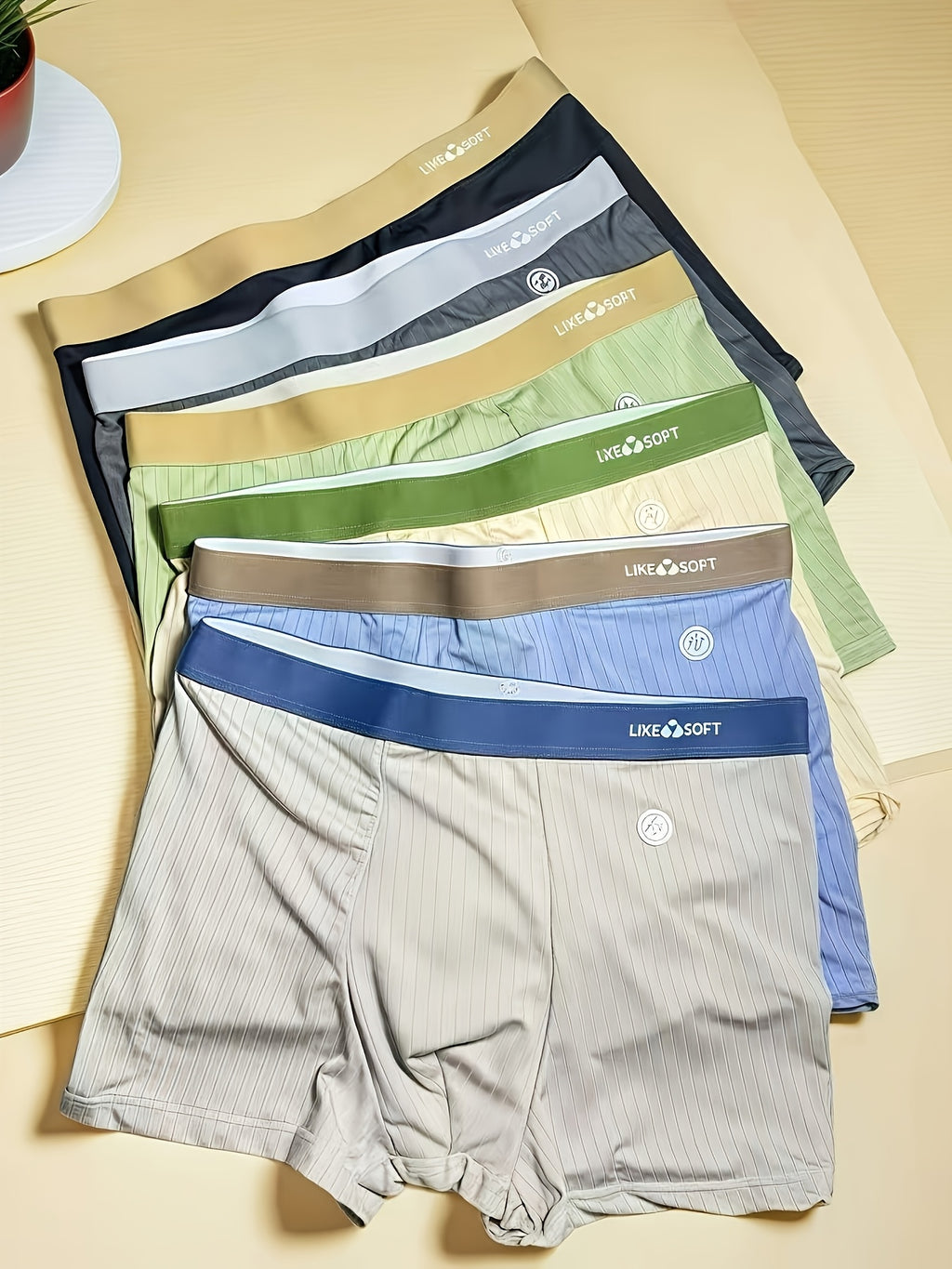 Boxer microfibre homme — lot de 6, imprimé